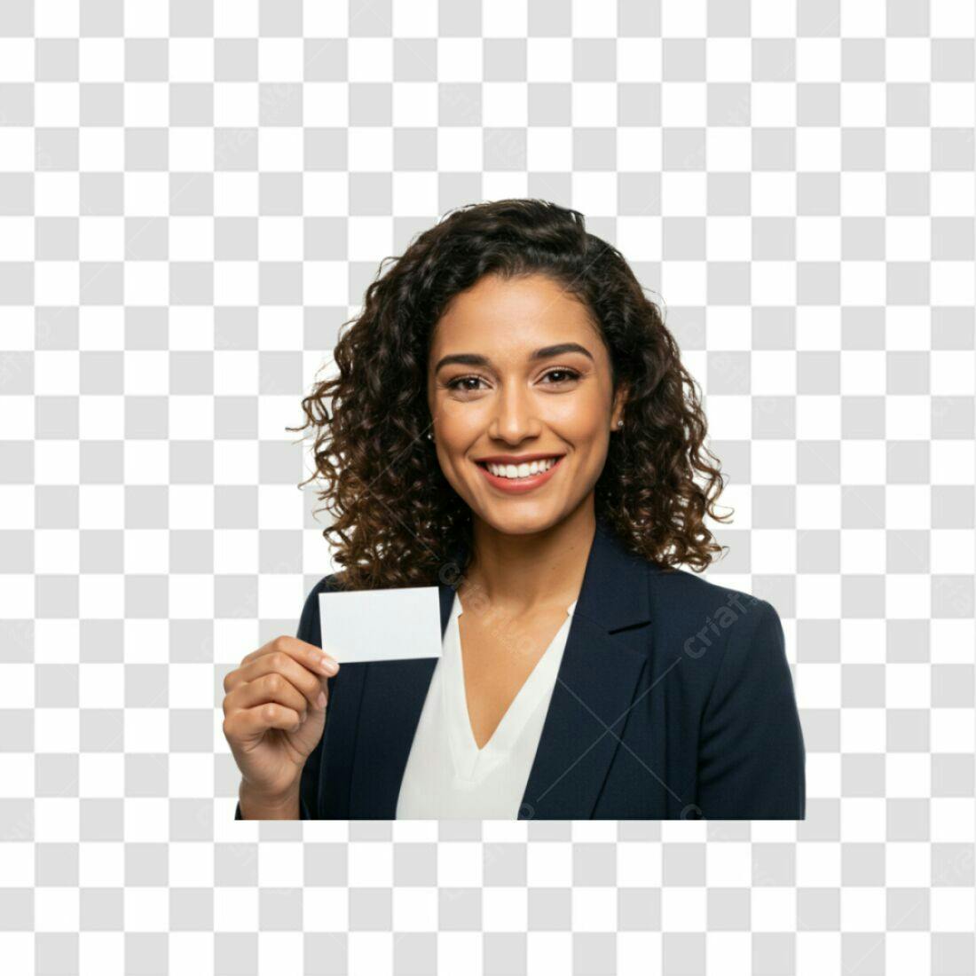 Icone profissional mulher cartão PNG com fundo transparente