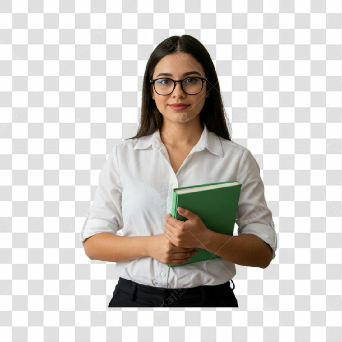 Icone Professora com Livro PNG com fundo transparente