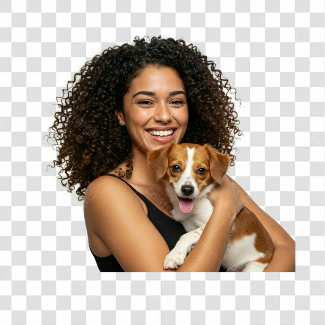 Imagem PNG com fundo transparente Mulher e Cachorro