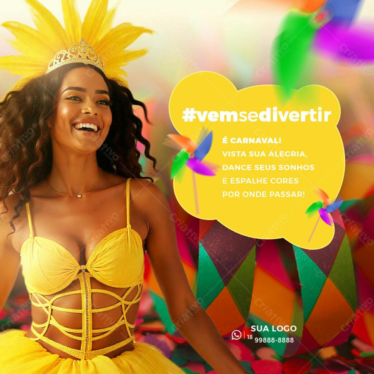 Postagem Carnavalesco PSD Editável