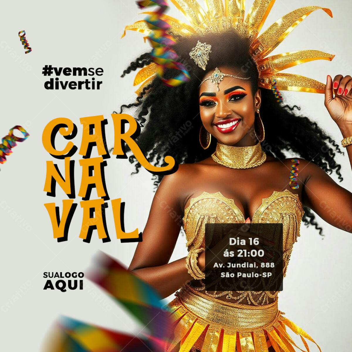 Flyer Carnaval PSD Editável