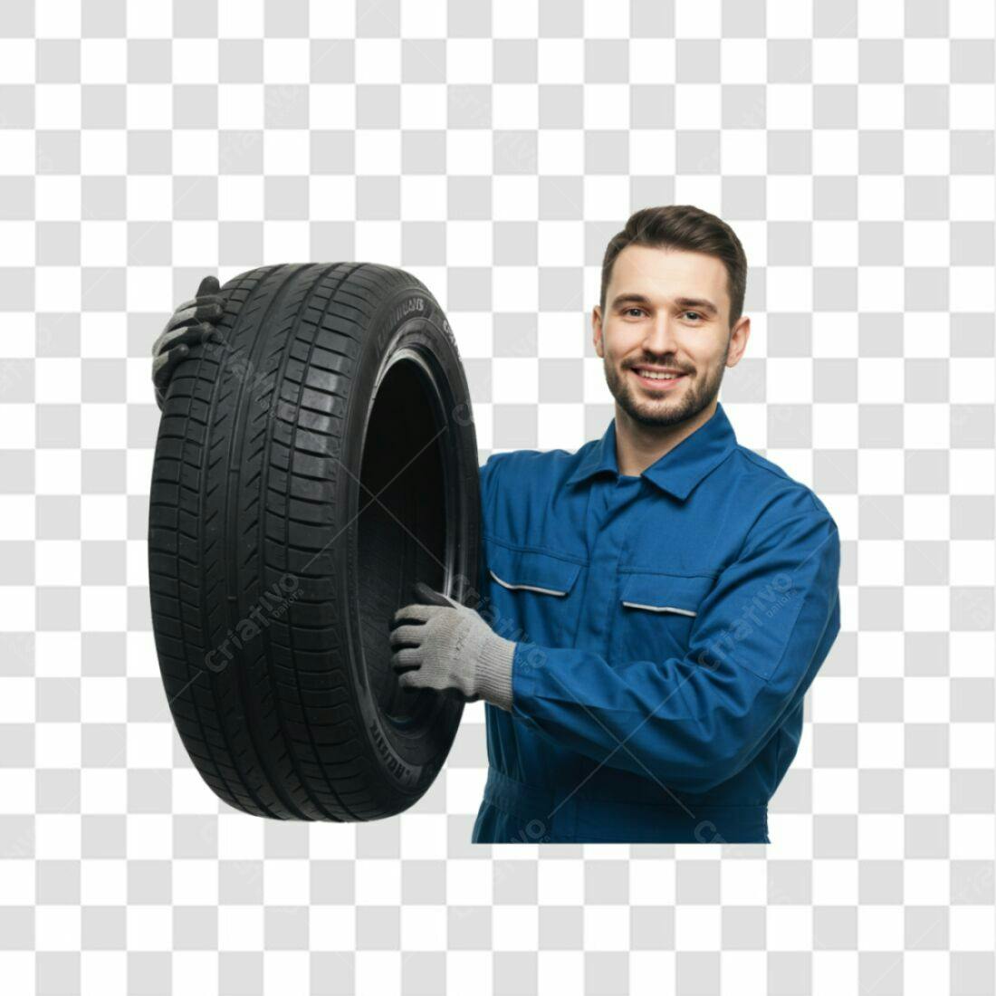 Icone Mecânico com Pneu PNG com fundo transparente