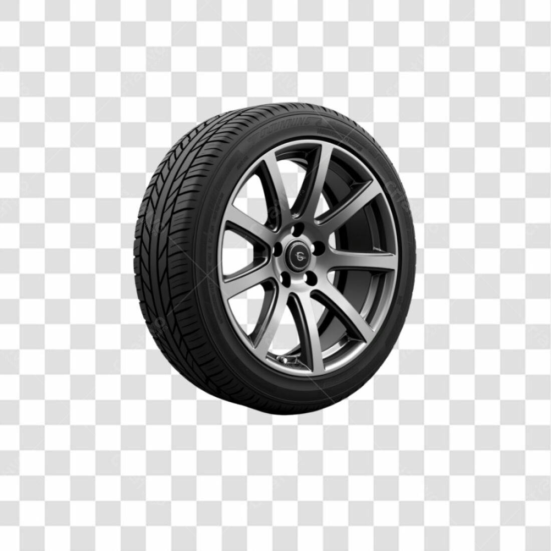 Icone de roda de carro PNG com fundo transparente