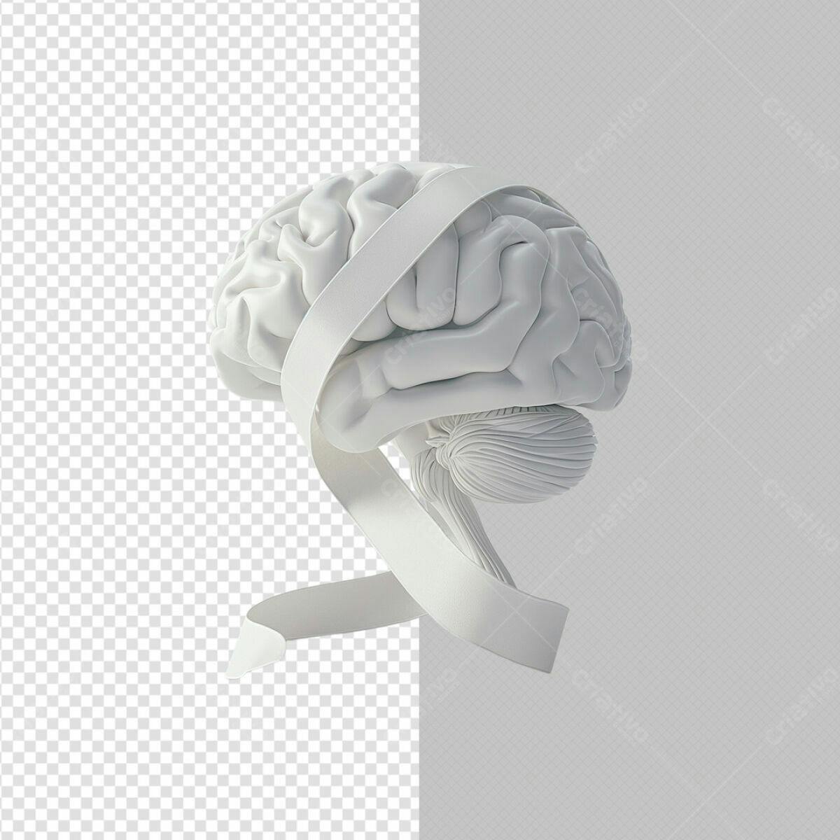Imagem PSD para Campanha de Conscientização Cerebral Editável