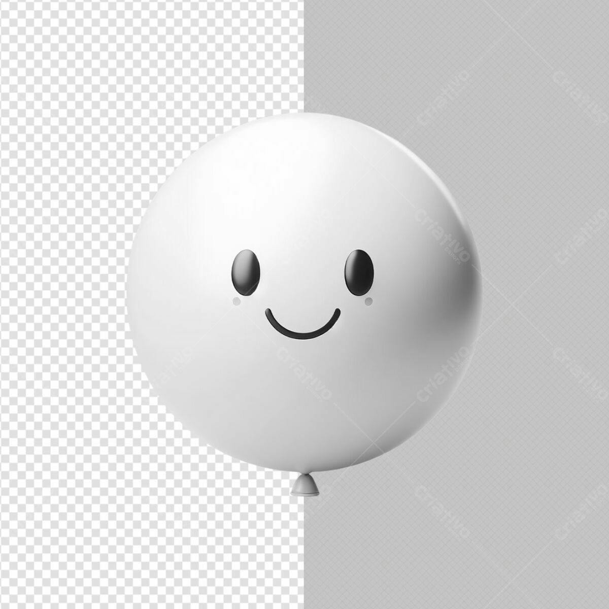 Balão Caricatura para Festa Infantil PSD Editável
