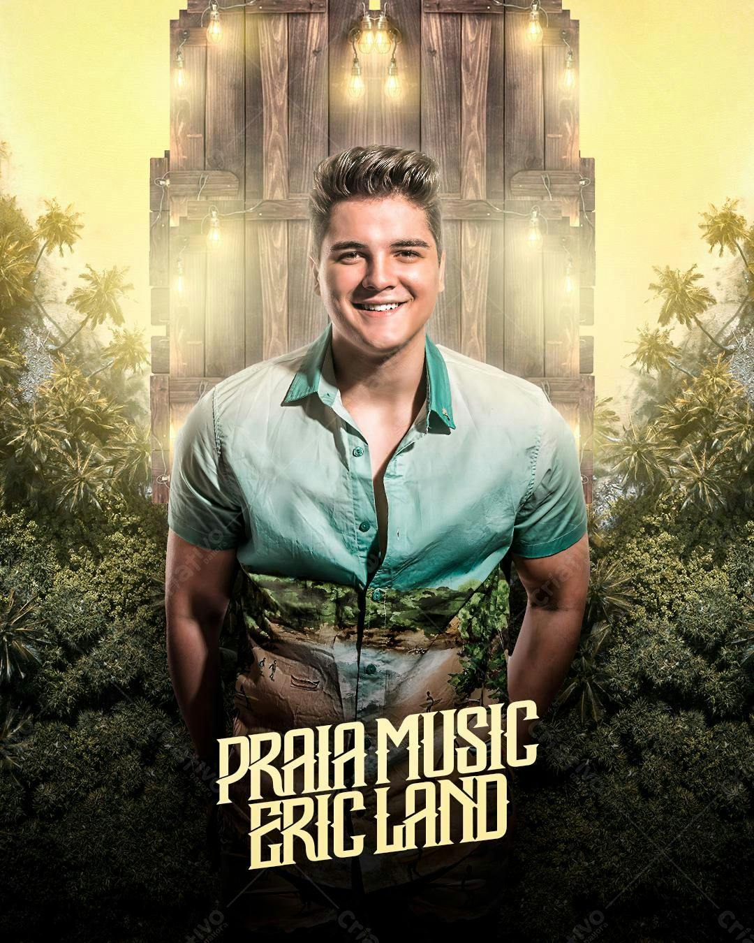 Flyer Praia Music Eric Land PSD Editável