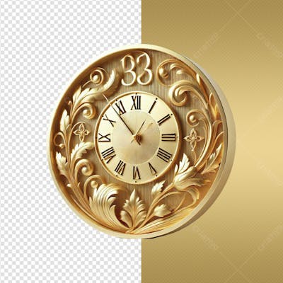 03 Réveillon 2025 Elementos Para Composicão Relógio 03