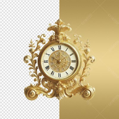 06 Réveillon 2025 Elementos Para Composicão Relógio 06