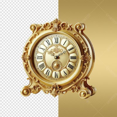 05 Réveillon 2025 Elementos Para Composicão Relógio 05