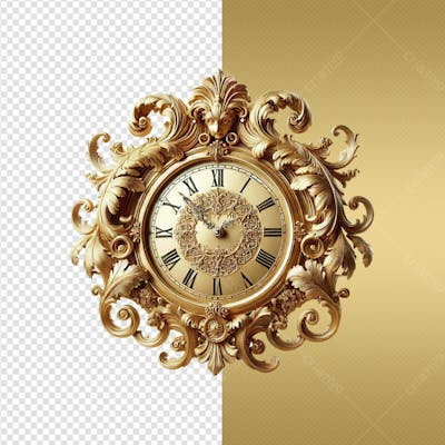 07 Réveillon 2025 Elementos Para Composicão Relógio 07