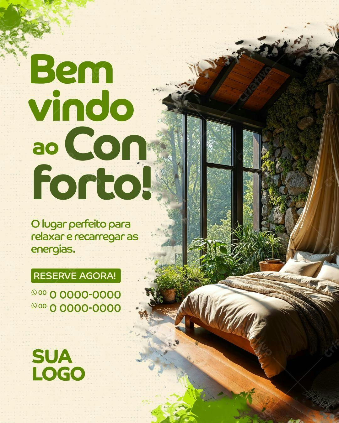 Flyer para Hotel Conforto PSD Editável