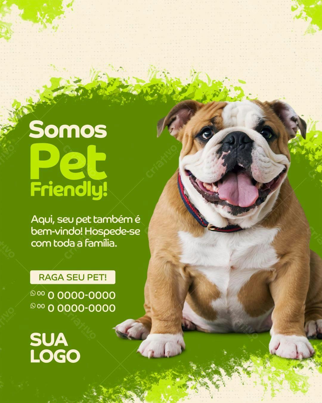Post para Pet Friendly PSD Editável
