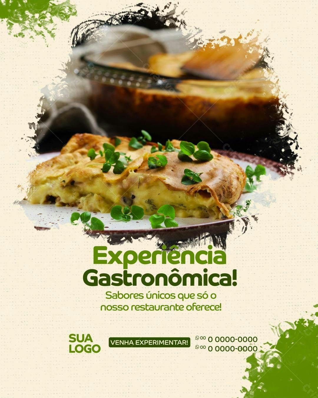 Flyer para Restaurante PSD Editável