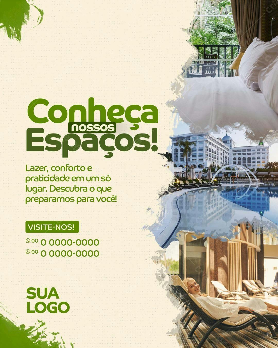 Flyer Hotel e Resort PSD Editável
