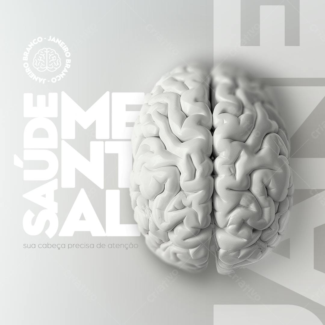 Post para Saúde Mental PSD Editável