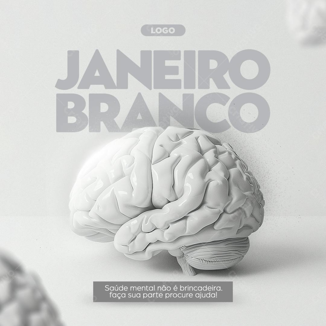 Post Janeiro Branco PSD Editável