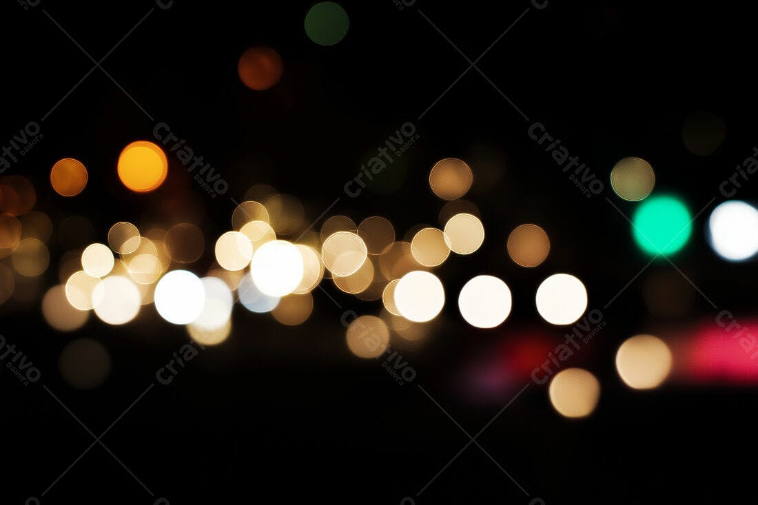 Textura Luzes Bokeh Noturnas para Fundo