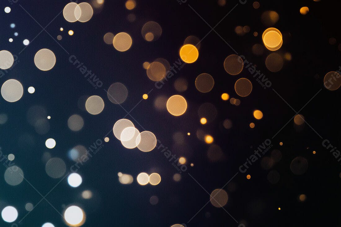 Textura Luzes Bokeh Douradas para Fundo