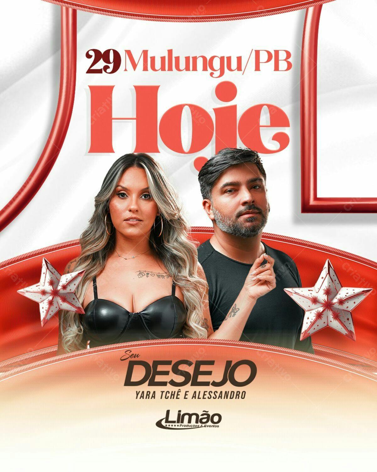 Flyer para Show Musical em Mulungu/PB PSD Editável
