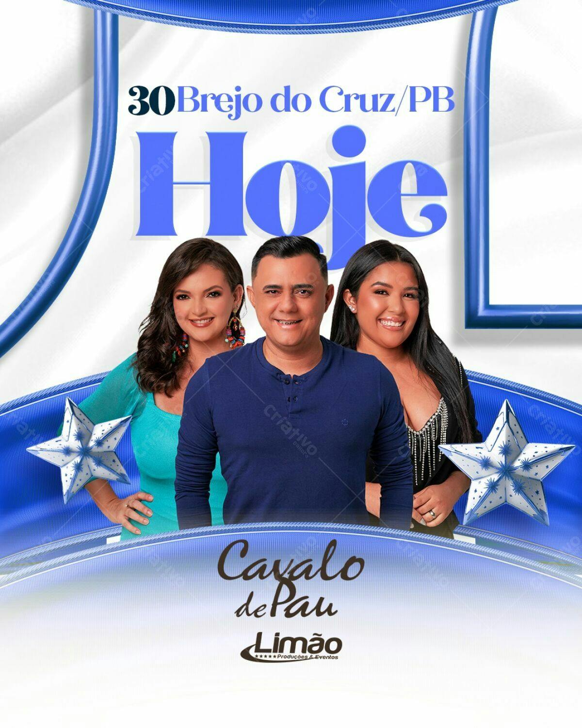 Flyer para Evento Musical Cavalo de Pau PSD Editável
