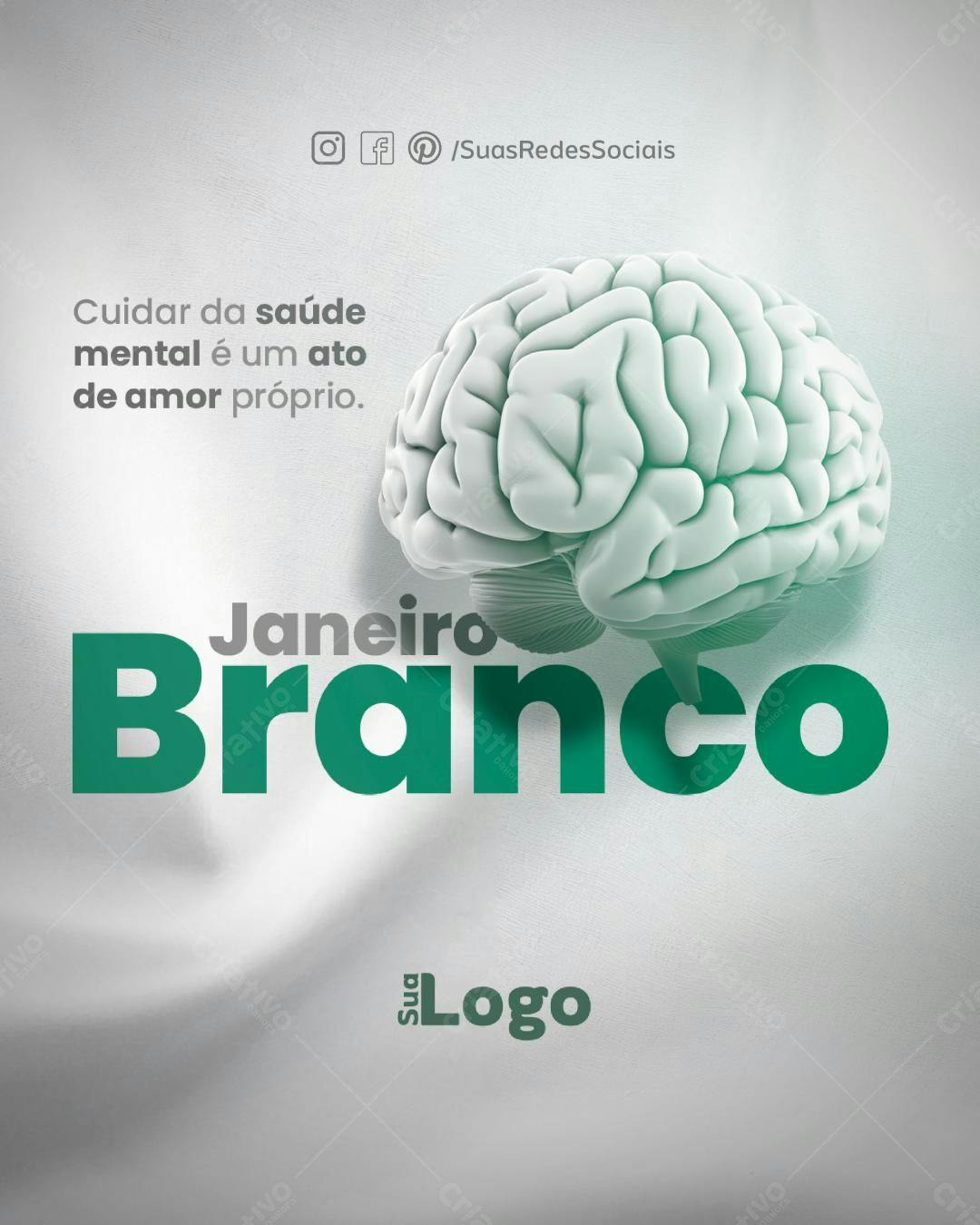 Post Janeiro Branco PSD Editável