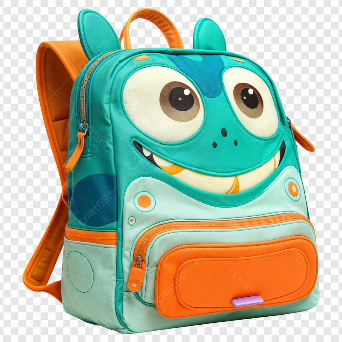 Mochila Infantil Divertida PSD Editável