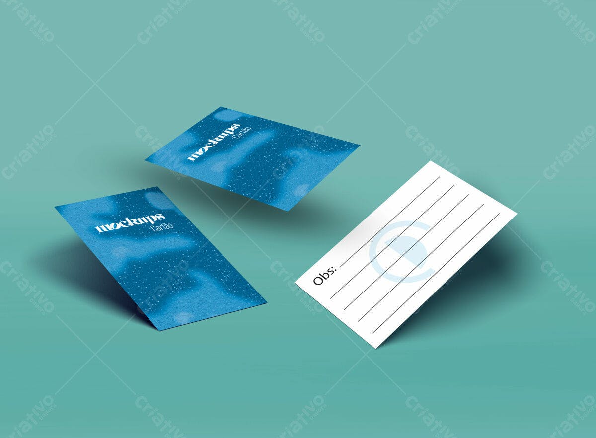 Cartão de Visita Azul Marinho PSD Editável