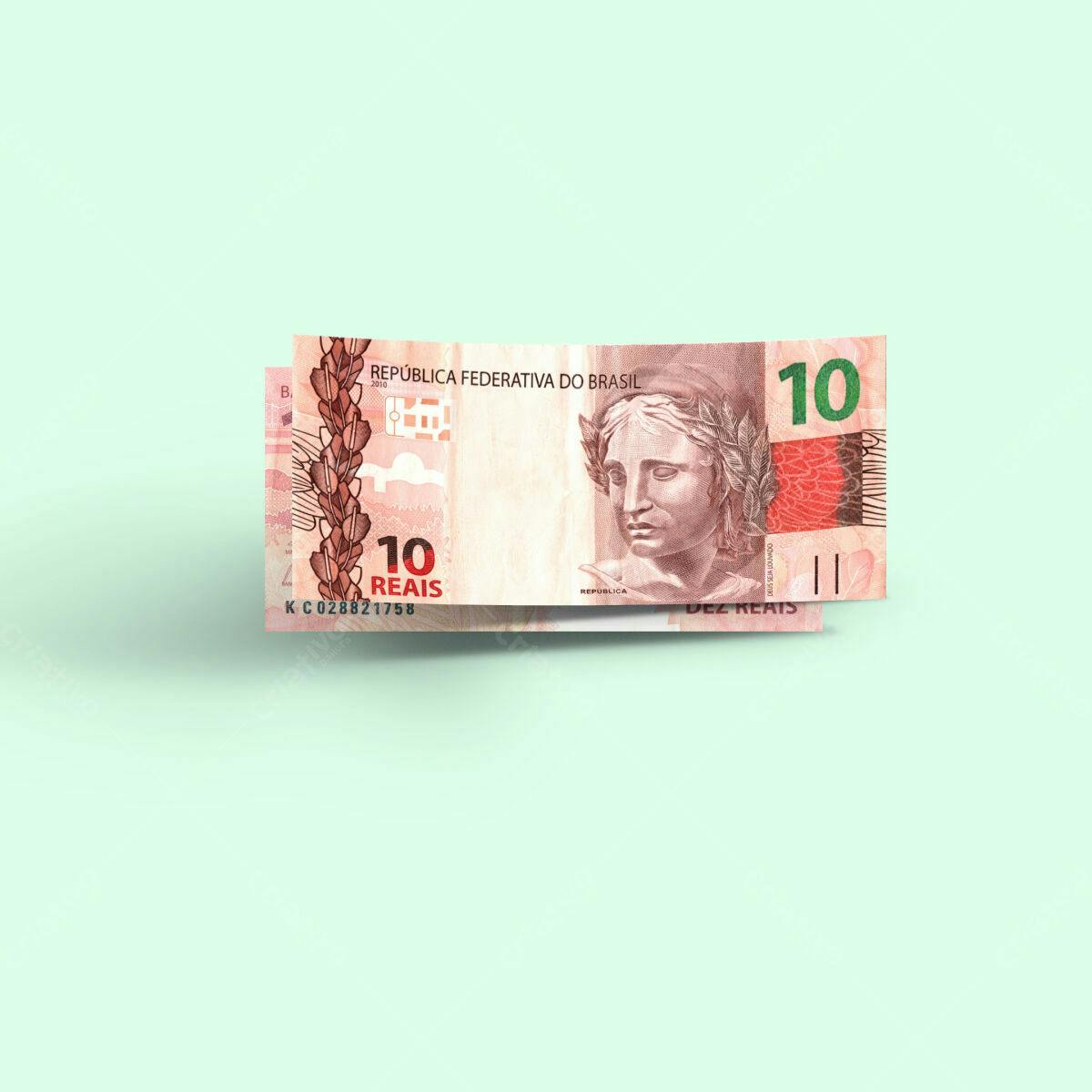 Modelo de Nota de 10 Reais PSD Editável