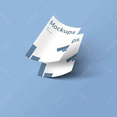 Mockups A 4 Com Duas Folhas