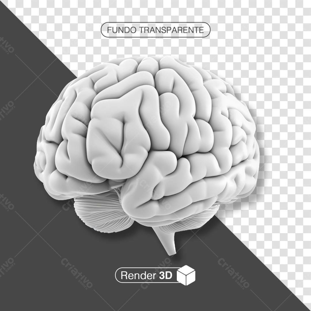 Imagem 3D Cérebro Humano PSD Editável