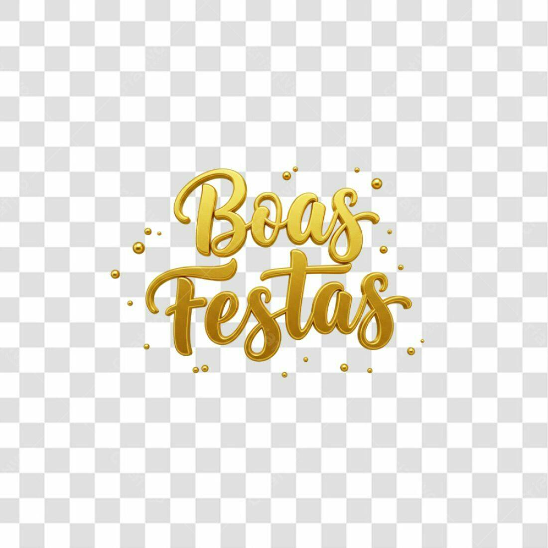 Selo Boas Festas PNG com fundo transparente