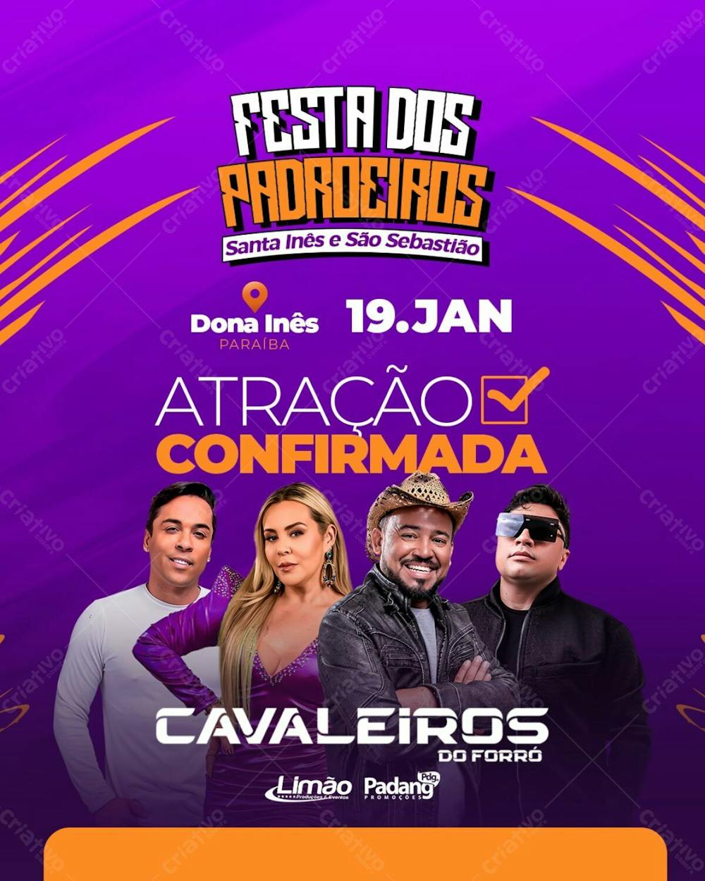 Atração Confirmada 19Jan - Cavaleiros do Forró