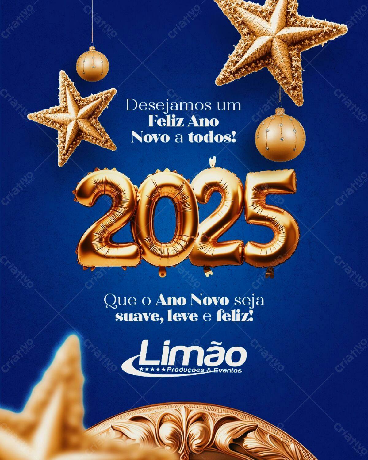 Flyer Ano Novo 2025 PSD Editável