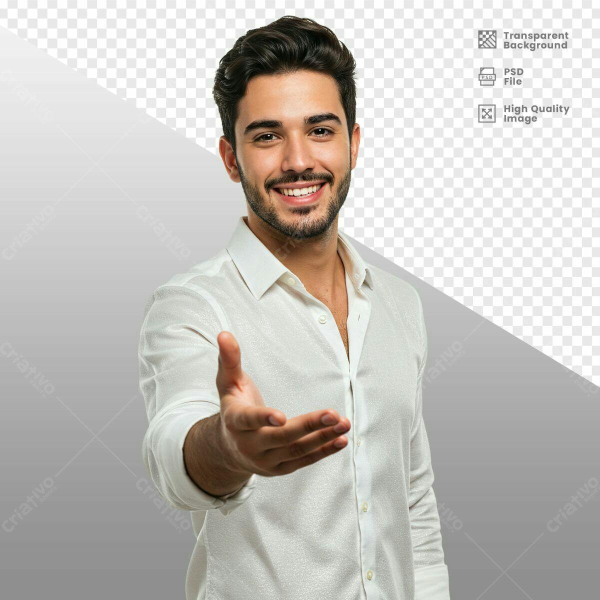 Imagem de Aperto de Mãos PSD Editável