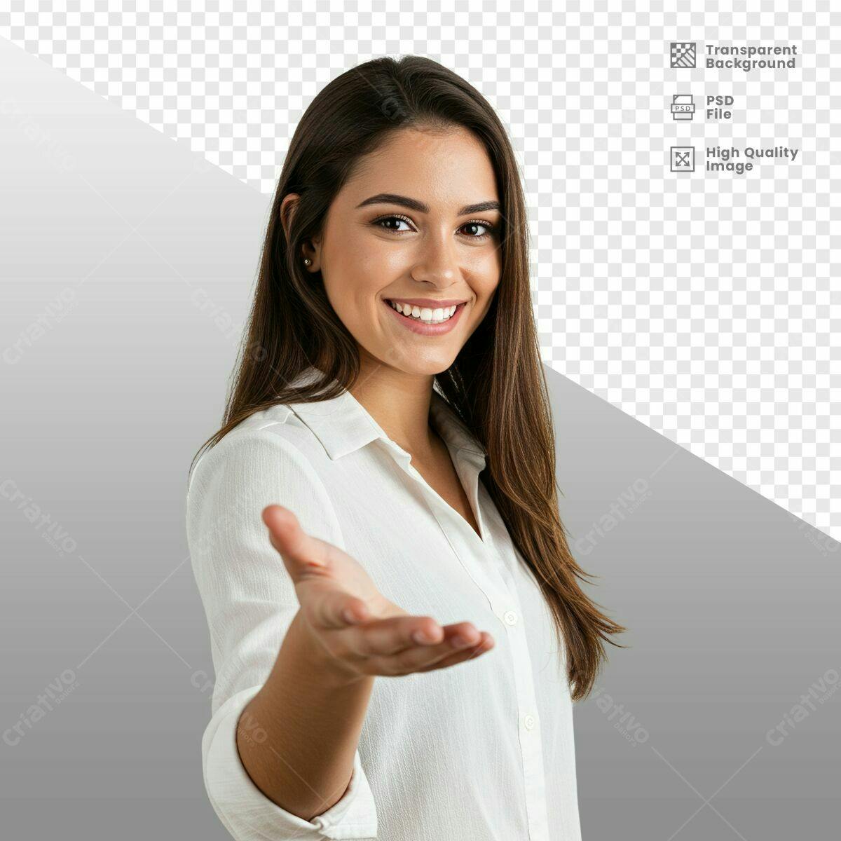 Imagem de Mulher Sorrindo PSD Editável