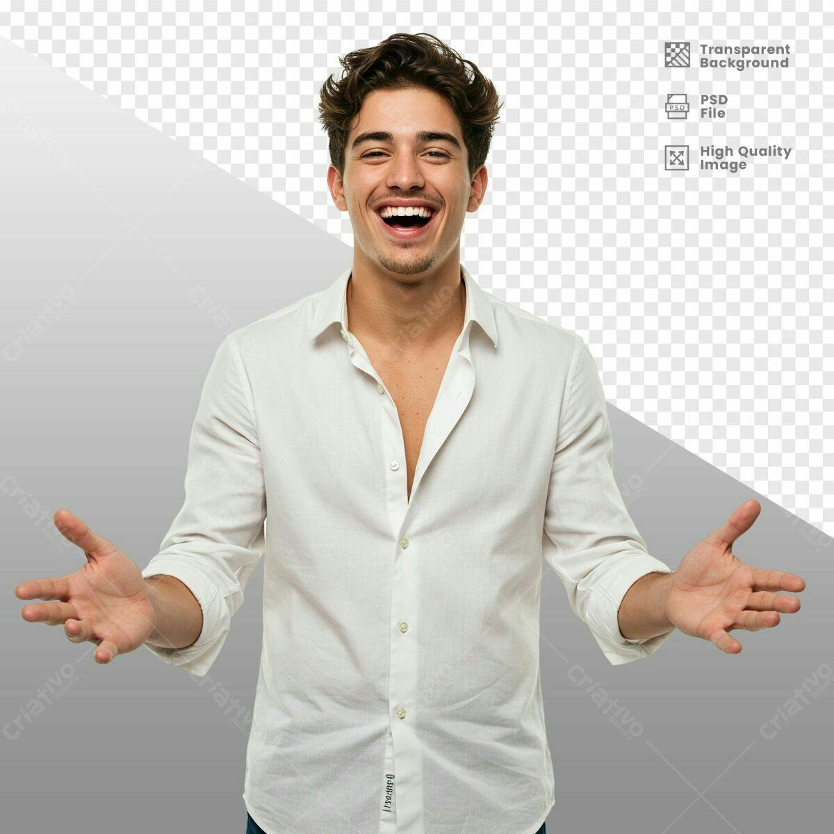 Imagem de Pessoa Sorrindo PSD Editável