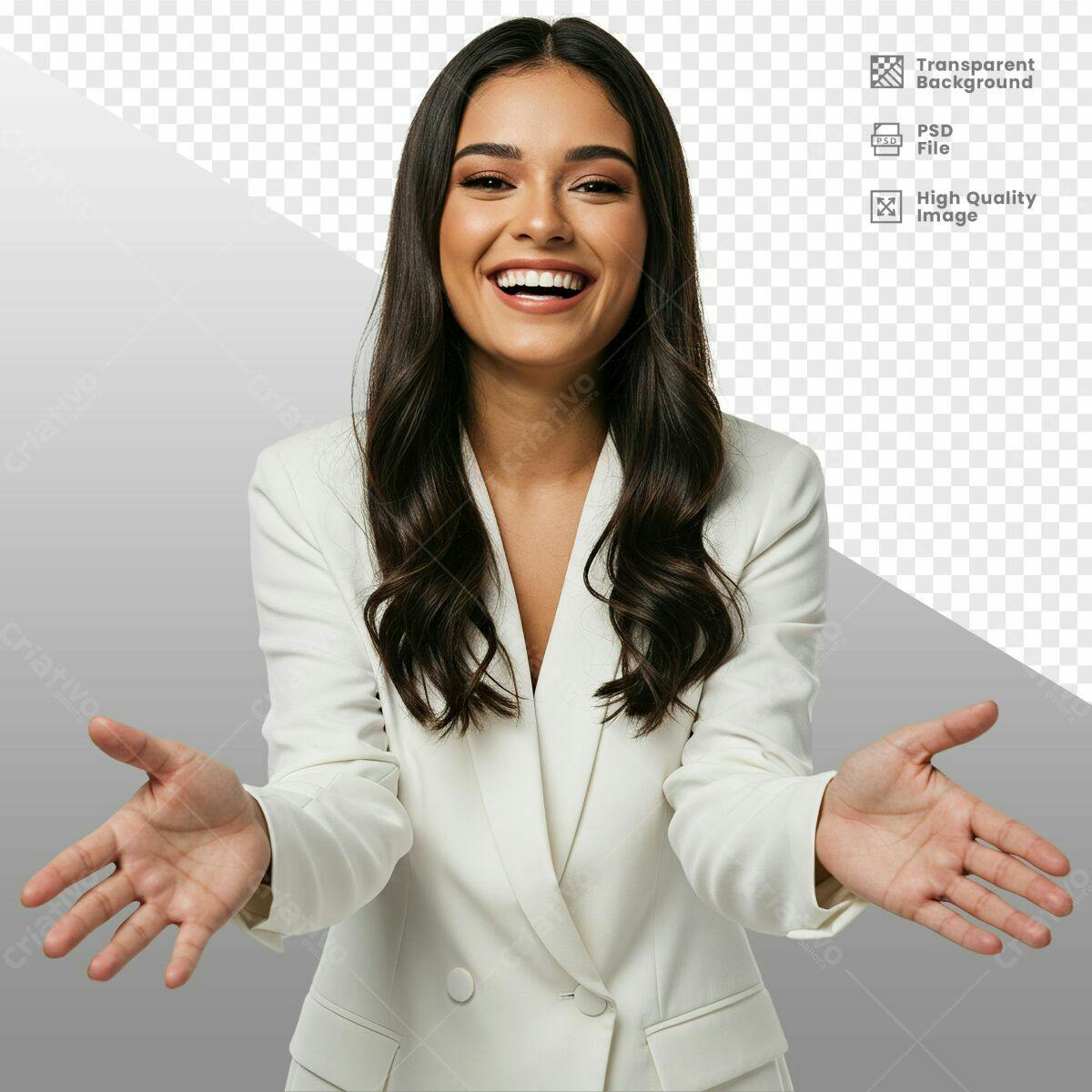 Imagem de Mulher Sorrindo PSD Editável