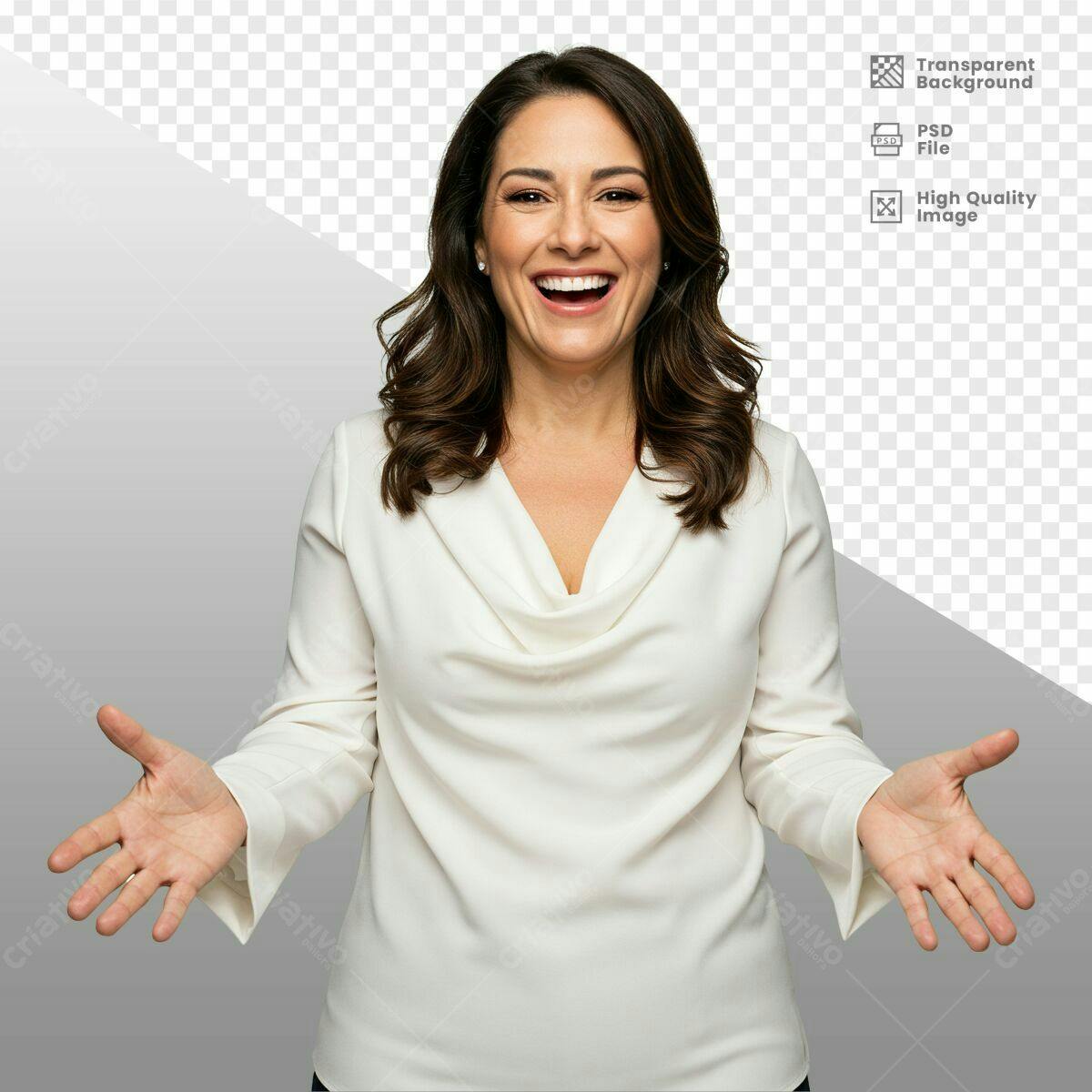 Imagem de Mulher Sorrindo PSD Editável