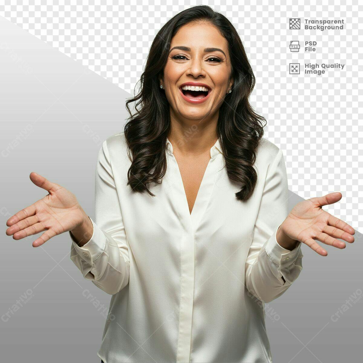 Imagem de Mulher Sorrindo PSD Editável