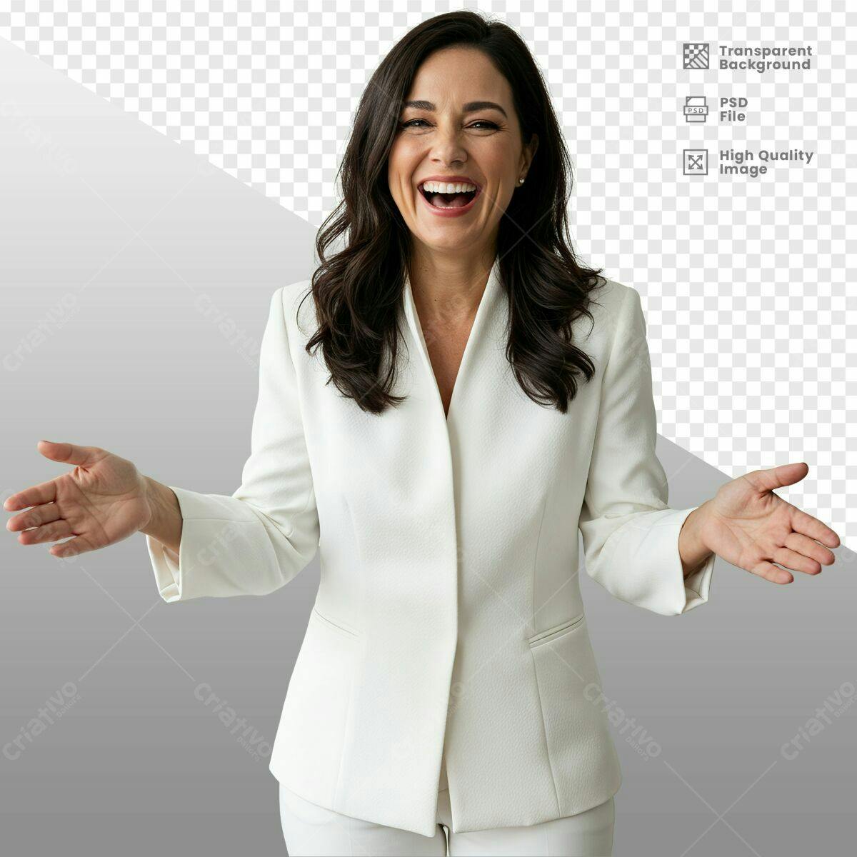 Imagem Corporativa Mulher Sorrindo PSD Editável