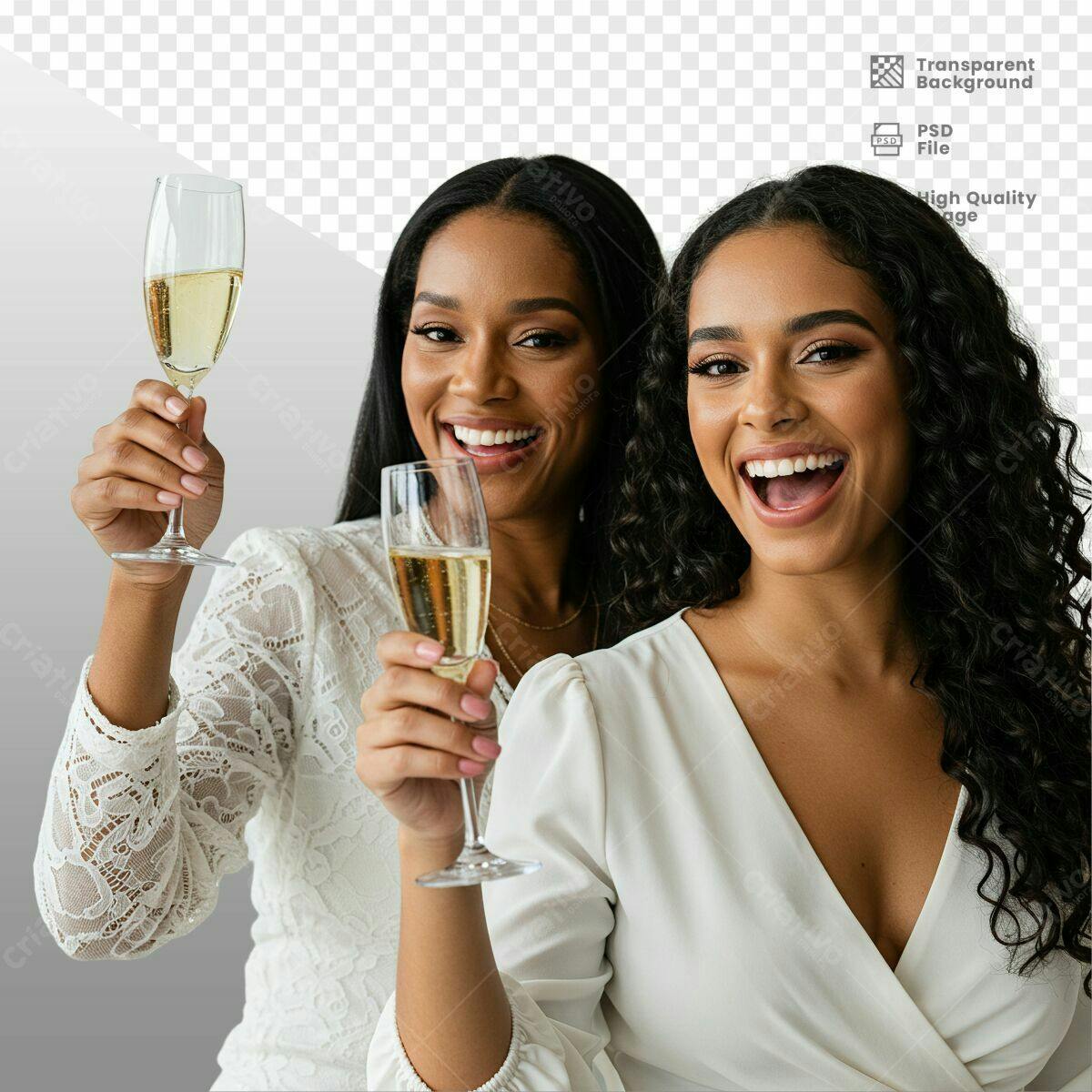 Imagem de Mulheres Celebrando PSD Editável