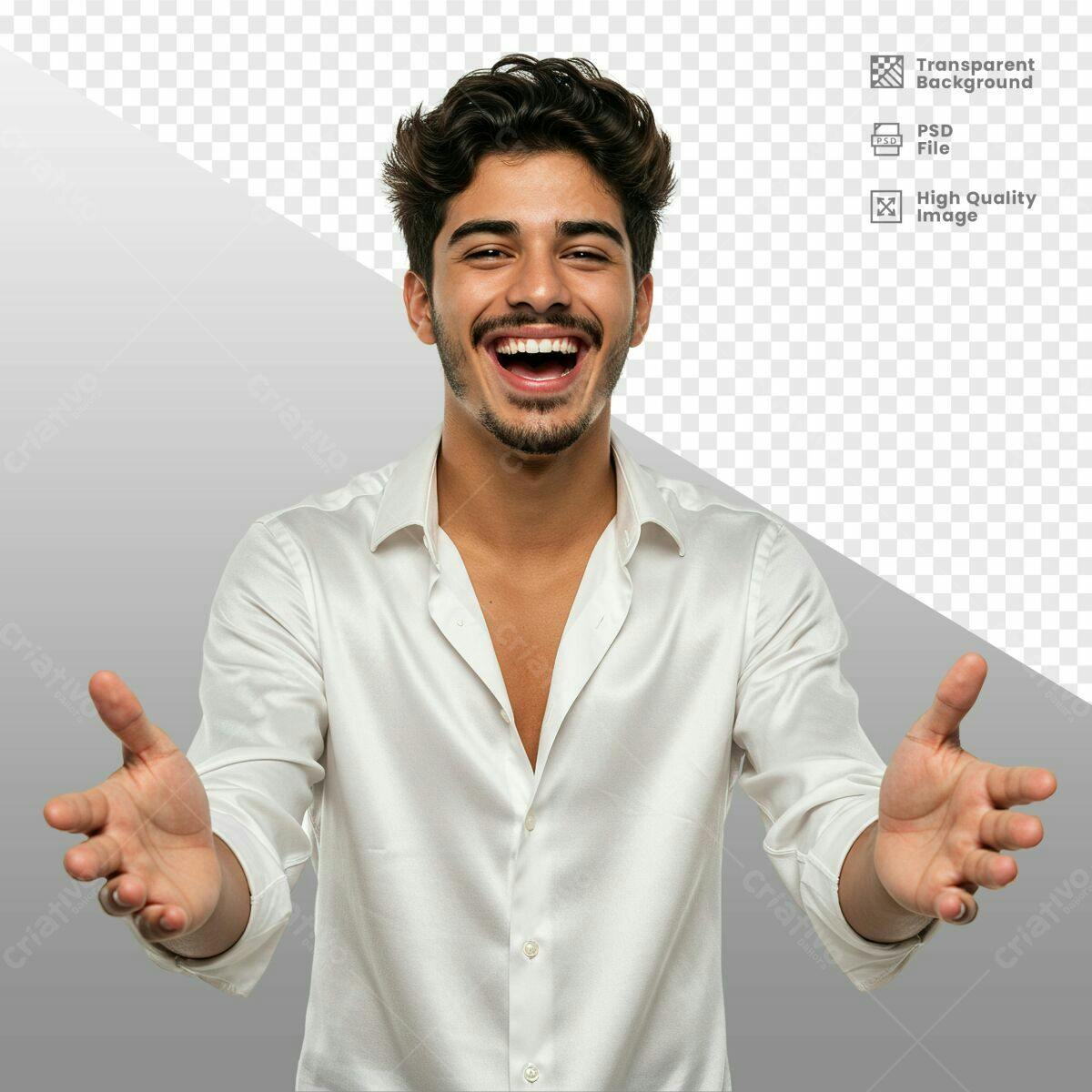 Imagem Pessoa Sorrindo PSD Editável