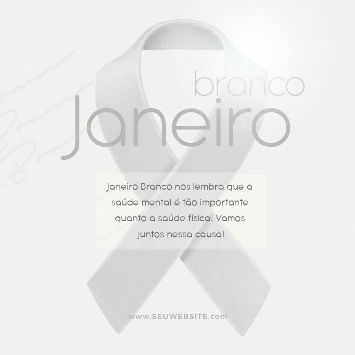 Flyer Janeiro Branco PSD Editável