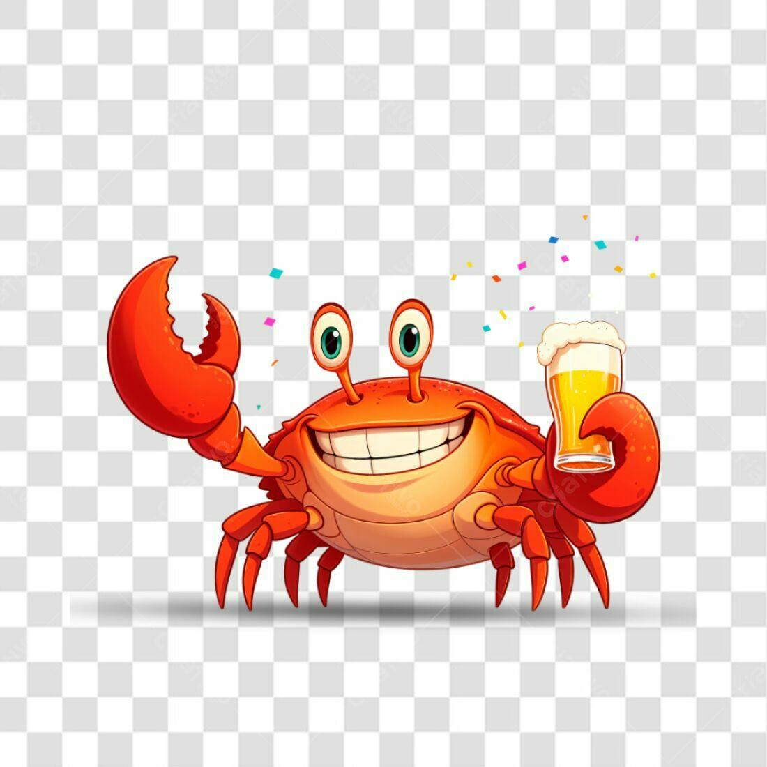 Icone Caranguejo Cerveja PNG com fundo transparente