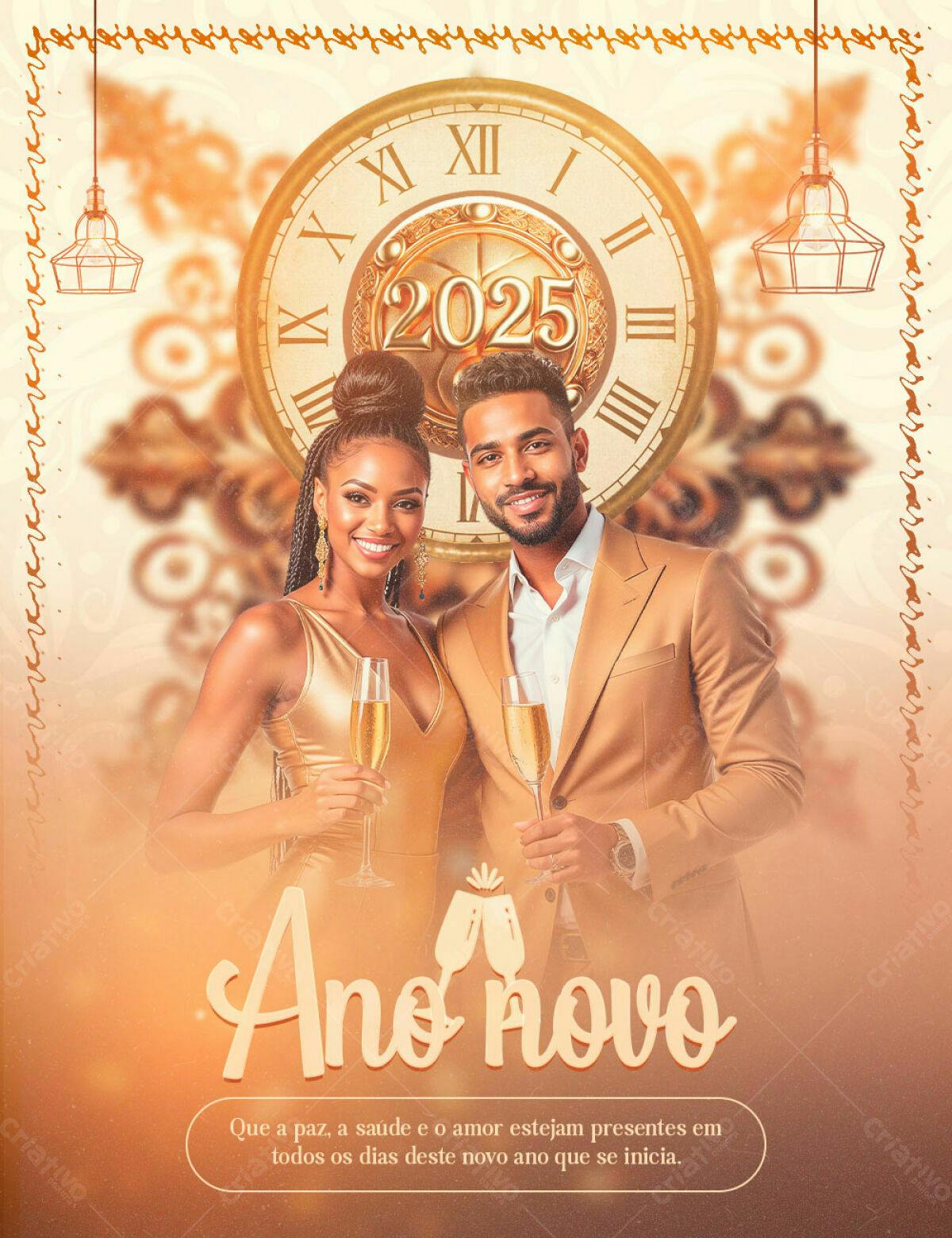 Flyer Ano Novo 2025 PSD Editável
