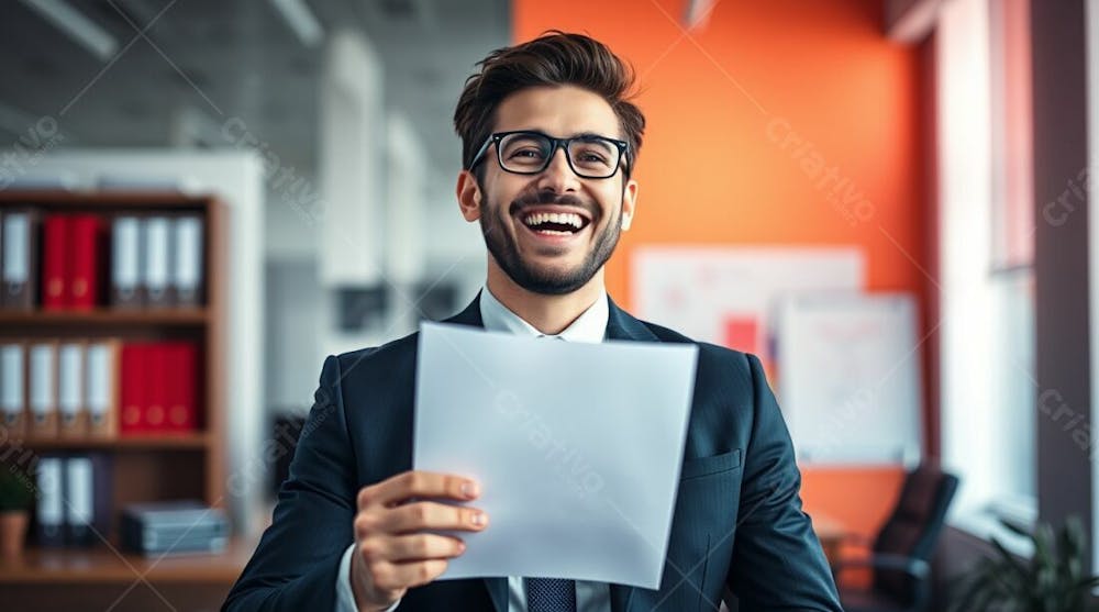 Imagem De Contador Empresário Contábil Ceo Em Seu Escritório Trabalhando