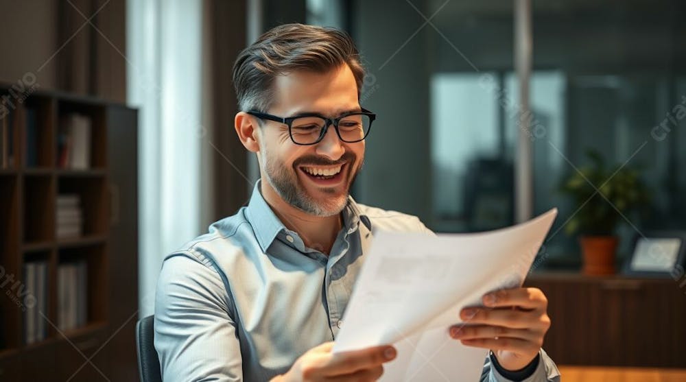 Imagem De Contador Empresário Contábil Ceo Em Seu Escritório Trabalhando