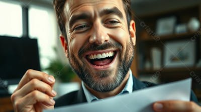 Imagem De Contador Empresário Contábil Ceo Em Seu Escritório Trabalhando