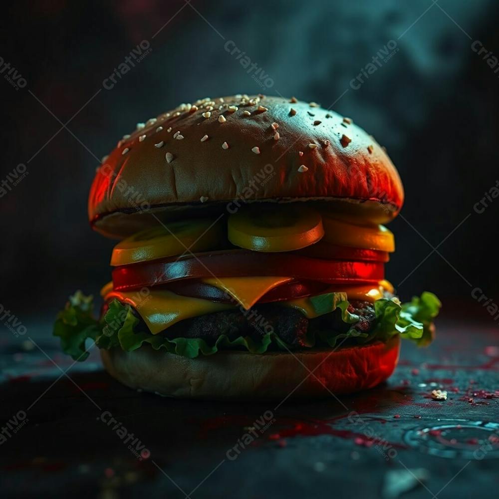 Imagem Gratis De Hamburguer Artesanal Realista Free Hamburgueria Burguer