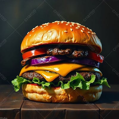 Imagem Gratis De Hamburguer Artesanal Realista Free Hamburgueria Burguer